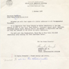 Memo from Maj. Humphrey May Jr. to Executive Secretary of local board #33 the  Selective Service System