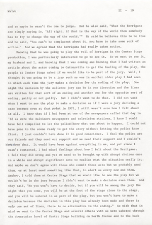 The Catonsville Nine's invasion and burning of the Catonsville draft board files: an interview with Jean S. Walsh given on March 30, 1973.