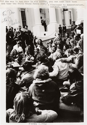 March 1, 1975 antiwar sitting protest