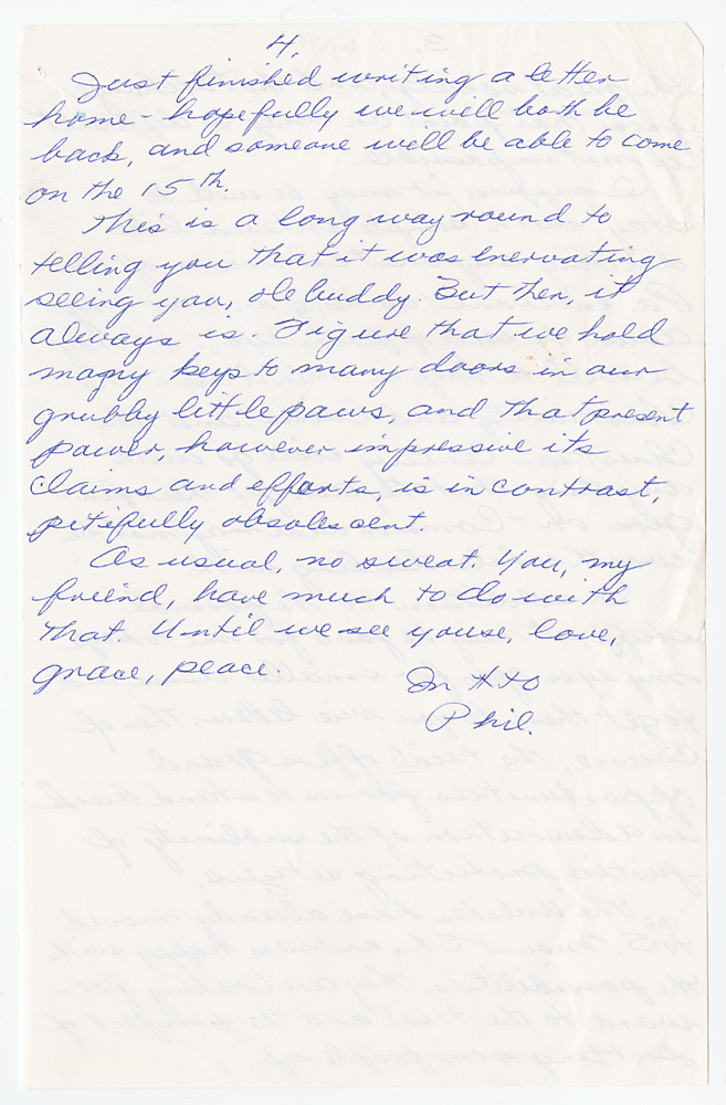 Letter from Philip Berrigan to Daniel Berrigan, August 1968 (?)