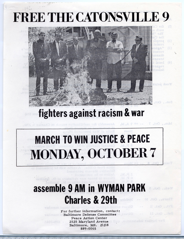 Free the Catonsville 9: fighters against racism & war