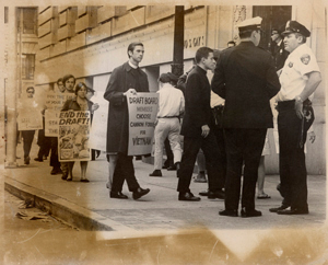Protesters at the United States Customs House in Baltimore: October 1968